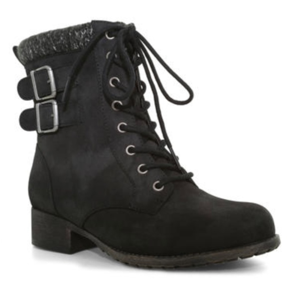 Jellypop Shoes - Jellypop Plucky Side Zip Boot Black. Size 10